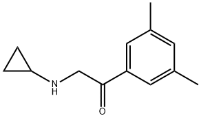 Acetophenone, 2-(cyclopropylamino)-3,5-dimethyl- (8CI) Structure