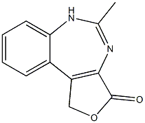 3H-Furo[3,4-d][1,3]benzodiazepin-3-one,1,4-dihydro-5-methyl-(8CI) Struktur