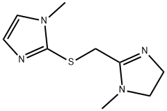 2-Imidazoline,1-methyl-2-[[(1-methylimidazol-2-yl)thio]methyl]-(8CI) Struktur