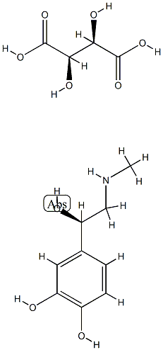 1,2-Benzenediol, 4-(1-hydroxy-2-(methylamino)ethyl)-, (R)-, (R-(R*,R*))-2,3-dihydroxybutanedioate (1:1) (salt)|