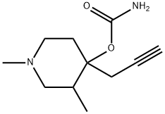 4-Piperidinol,1,3-dimethyl-4-(2-propynyl)-,carbamate(ester)(8CI) Structure