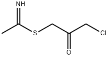 Acetimidic  acid,  thio-,  ester  with  1-chloro-3-mercapto-2-propanone  (8CI) Struktur