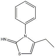 4-Thiazoline,4-ethyl-2-imino-3-phenyl-(8CI) Struktur