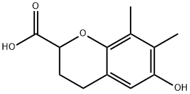 2H-1-Benzopyran-2-carboxylicacid,3,4-dihydro-6-hydroxy-7,8-dimethyl-(9CI) Structure