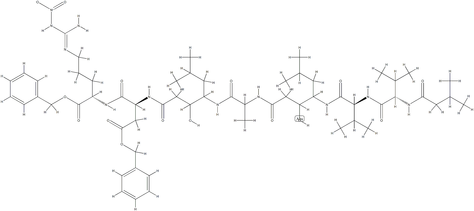 pepstatyl, Asp-Arg- 结构式