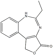 3H-Furo[3,4-d][1,3]benzodiazepin-3-one,5-ethyl-1,4-dihydro-(8CI) 结构式