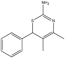 6H-1,3-Thiazin-2-amine,4,5-dimethyl-6-phenyl-(9CI) Structure