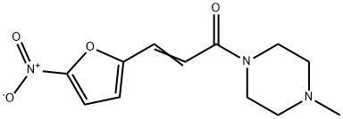 1-(4-甲基-1-哌嗪基)-3-(5-硝基-2-呋喃基)-2-丙烯-1-酮, 803647-40-7, 结构式