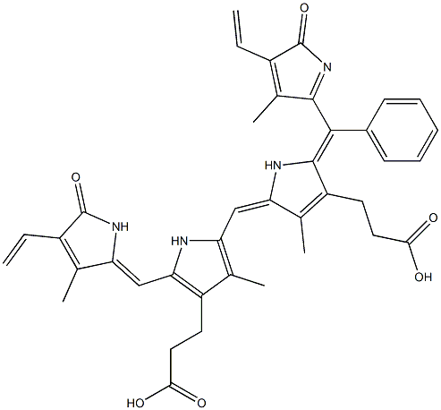 beta-phenylbiliverdin IXa 结构式