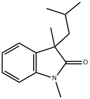 2H-Indol-2-one,1,3-dihydro-1,3-dimethyl-3-(2-methylpropyl)-(9CI) Structure