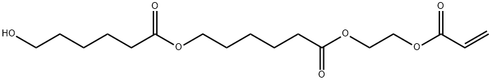 DICAPROLACTONE 2-(ACRYLOYLOXY)ETHYL ESTE R 化学構造式
