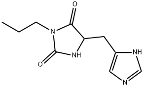 2,4-Imidazolidinedione,5-(1H-imidazol-4-ylmethyl)-3-propyl-(9CI) Struktur