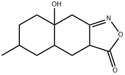 Naphth[2,3-c]isoxazol-3(3aH)-one, 4,4a,5,6,7,8,8a,9-octahydro-8a-hydroxy-6-methyl- (9CI) 结构式