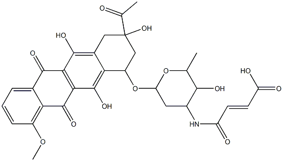 N-maleyldaunomycin 化学構造式