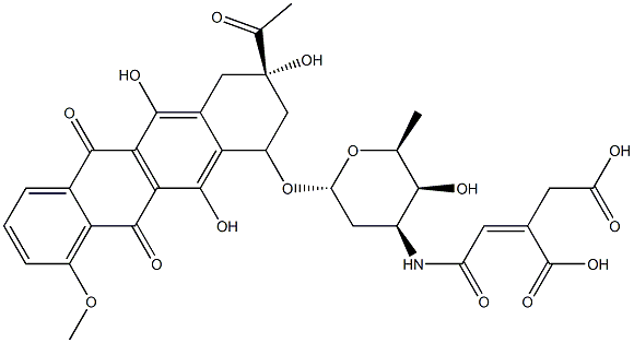 N-aconityldaunomycin Struktur