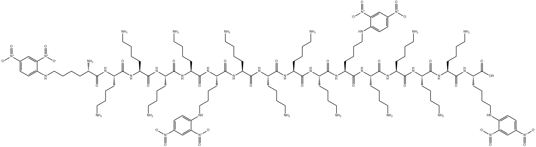 1,6,11,16-tetra-(epsilon-N-DNP)-L-lysine(16) Structure
