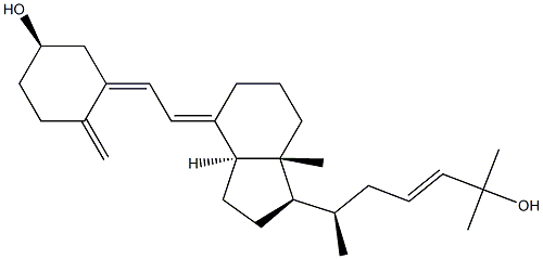 23-dehydro-25-hydroxyvitamin D3 Structure