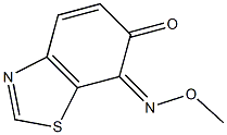 6,7-Benzothiazoledione,7-(O-methyloxime)(9CI) Structure