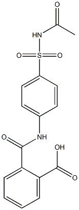 Phthalylsulfacetamid 化学構造式