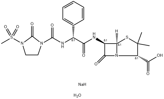 Mezlocillin sodium monohydrate 结构式