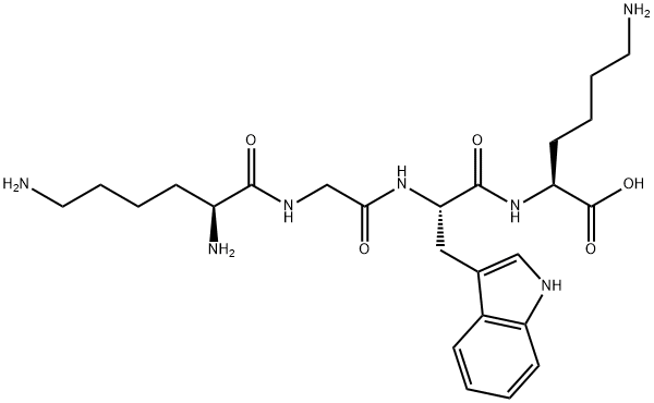 H-Lys-Gly-Trp-Lys-OH Structure