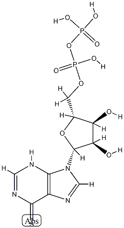 6-mercaptopurine ribonucleoside 5'-diphosphate Structure