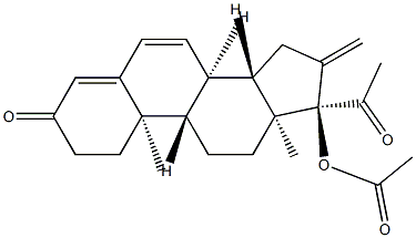 methylenedehydroacetoxyprogesterone Structure