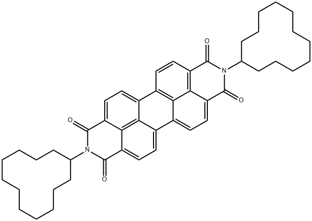 2,9-Di(cyclododecyl)-anthra2,1,9-def:6,5,10-d'e'f'diisoquinoline-1,3,8,10-tetrone 结构式