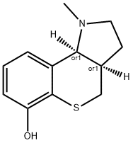 [1]Benzothiopyrano[4,3-b]pyrrol-6-ol,1,2,3,3a,4,9b-hexahydro-1-methyl-,(3aR,9bS)-rel-(9CI) Struktur