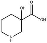 3-羟基哌啶-3-羧酸, 80546-90-3, 结构式