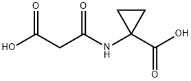 1-(malonylamino)cyclopropane-1-carboxylic cid Structure