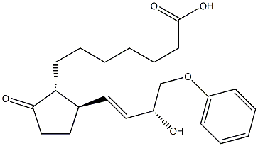 11-deoxy-16-phenoxy-17,18,19,20-tetranorprostaglandin E1 Structure