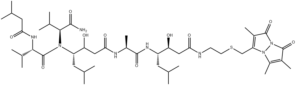 N-pepstatinyl-S-bimanyl-2-aminoethanethiol Structure