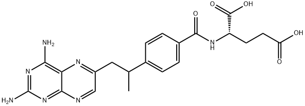 10-methyl-10-deazaaminopterin Struktur