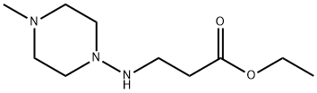 ba-Alanine, N-(4-methyl-1-piperazinyl)-, ethyl ester (9CI) 化学構造式