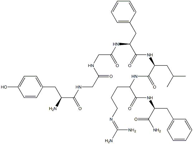 enkephalin-Leu, Arg(6)-PheNH2(7)- Struktur