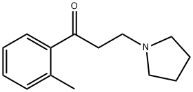 1-Propanone,1-(2-methylphenyl)-3-(1-pyrrolidinyl)-(9CI) Struktur