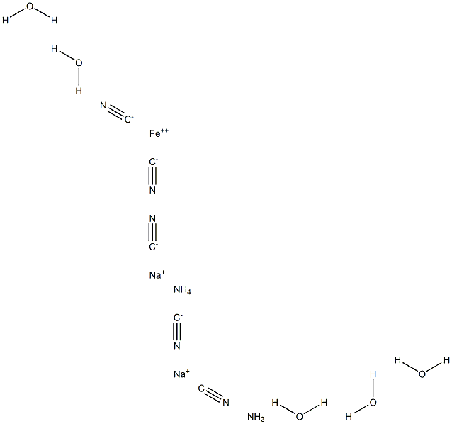 戊腈基胺二茂铁铵二钠盐 结构式