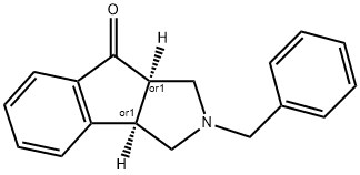 2-benzyl-1,2,3,3a-tetrahydroindeno[1,2-c]pyrrol-8(8aH)-one Struktur
