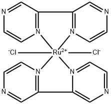 dichlororuthenium, 2-pyrazin-2-ylpyrazine Structure