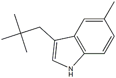 1H-Indole,3-(2,2-dimethylpropyl)-5-methyl-(9CI) Structure