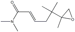 2-Hexenamide,N,N,5-trimethyl-5-(2-methyloxiranyl)-(9CI) Struktur