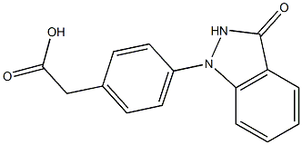 4-((3-hydroxy-1H-indazol-1-yl)phenyl)acetic acid Structure