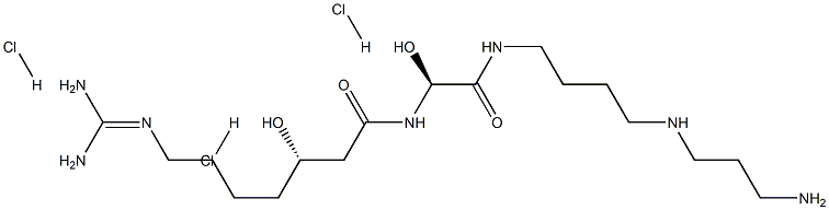スパガリン 三塩酸塩 化学構造式