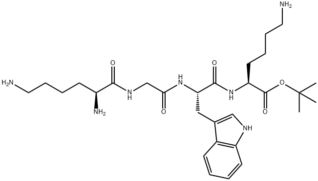 H-Lys-Gly-Trp-Lys-OtBu, 80971-61-5, 结构式