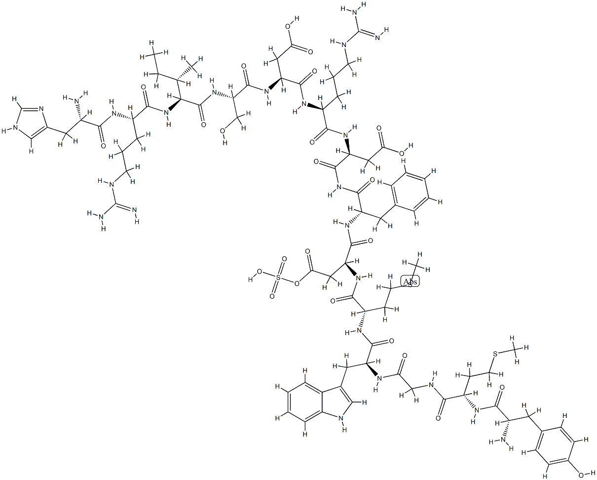 cholecystokinin (1-14) Structure