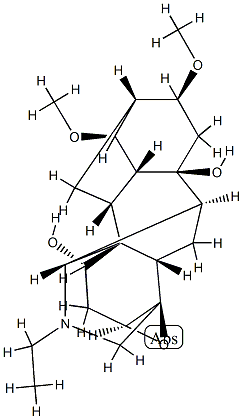 81047-05-4 3β,4-Epoxy-20-ethyl-14α,16β-dimethoxyaconitane-1α,8-diol