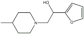 1-Piperidineethanol,alpha-2-furyl-4-methyl-(4CI) Struktur