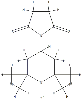 N-succinyl-4-amino-2,2,6,6-tetramethylpiperidine-1-oxyl 结构式