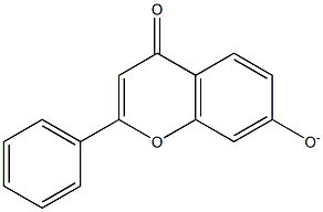 4H-1-Benzopyran-4-one,7-hydroxy-2-phenyl-,ion(1-)(9CI) Structure